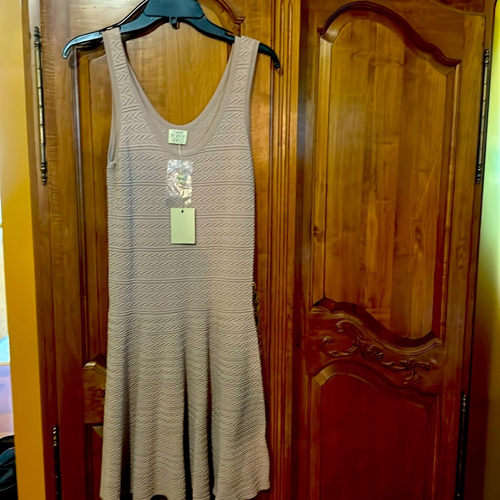 Tan Fit & flare dress by Torn